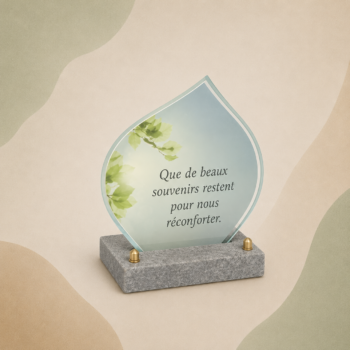 Plaque en verre FOGLA avec photo imprimée ciel et feuillage
