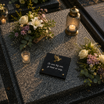 Plaque en GRANIT avec colombe