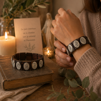 Bracelet avec médailles des Saints protecteurs