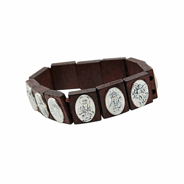 Bracelet avec médailles des Saints protecteurs