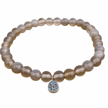 Bracelet en Agate Grise – Sérénité & Équilibre