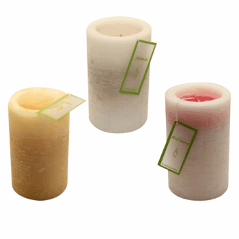 Bougie colorée dans la masse