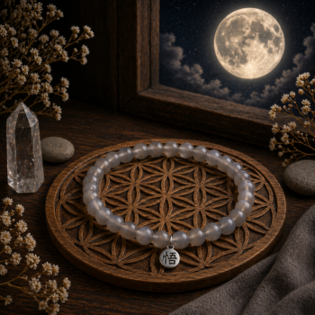 Bracelet en Agate Grise – Sérénité & Équilibre
