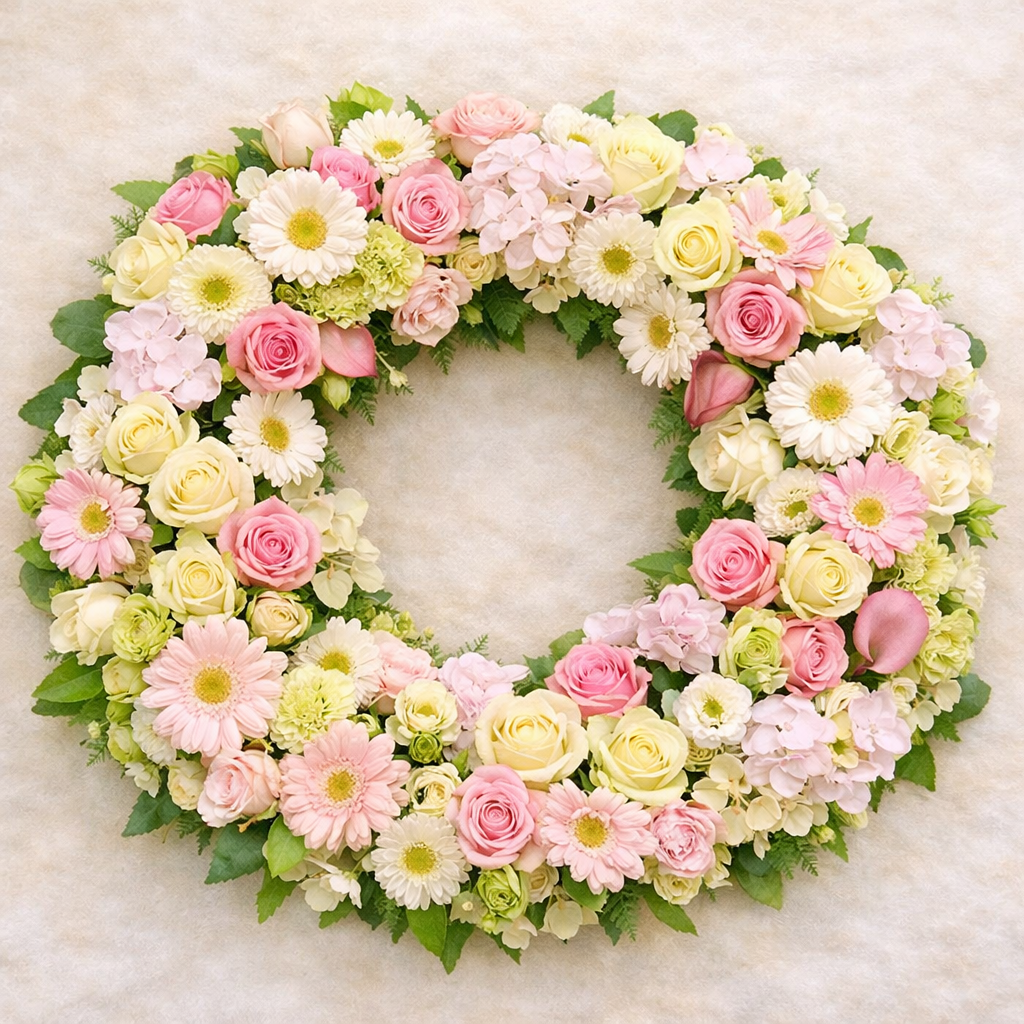 Couronne florale élégante (Réf. L08)