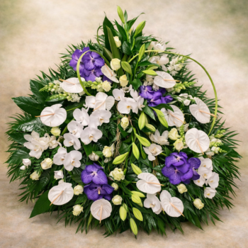 Couronne florale à "4 têtes" (Réf. XXL01)