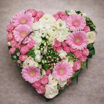 Coeur floral élégant (Réf. L04)