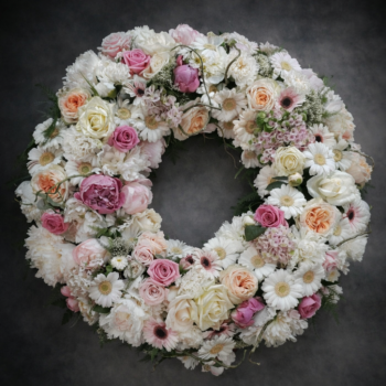 Couronne florale élégante (Réf. L10)