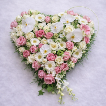 Coeur floral élégant (Réf. L06)