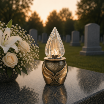 Lanterne en BRONZE AVEC FLAMME