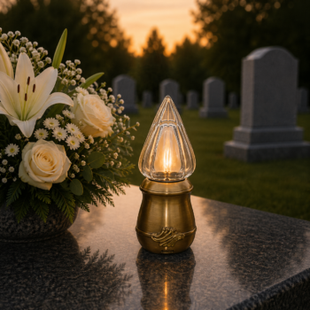 Lanterne en BRONZE AVEC FLAMME