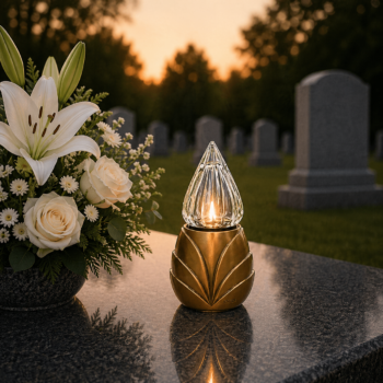 Lanterne en BRONZE AVEC FLAMME