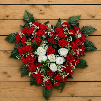 Coeur Roses Rouges