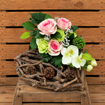 Coeur Roses / Orchidées
