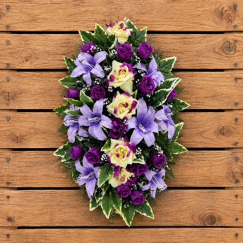 Gerbe Rosettes/Lys (différents coloris)