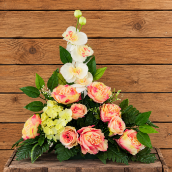 Jardinière Pivoines
